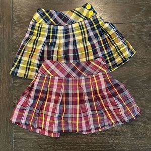 Toddler Girls Plaid Skirts 2T